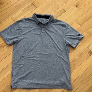Nike Men's Heather Gray Polo Shirt